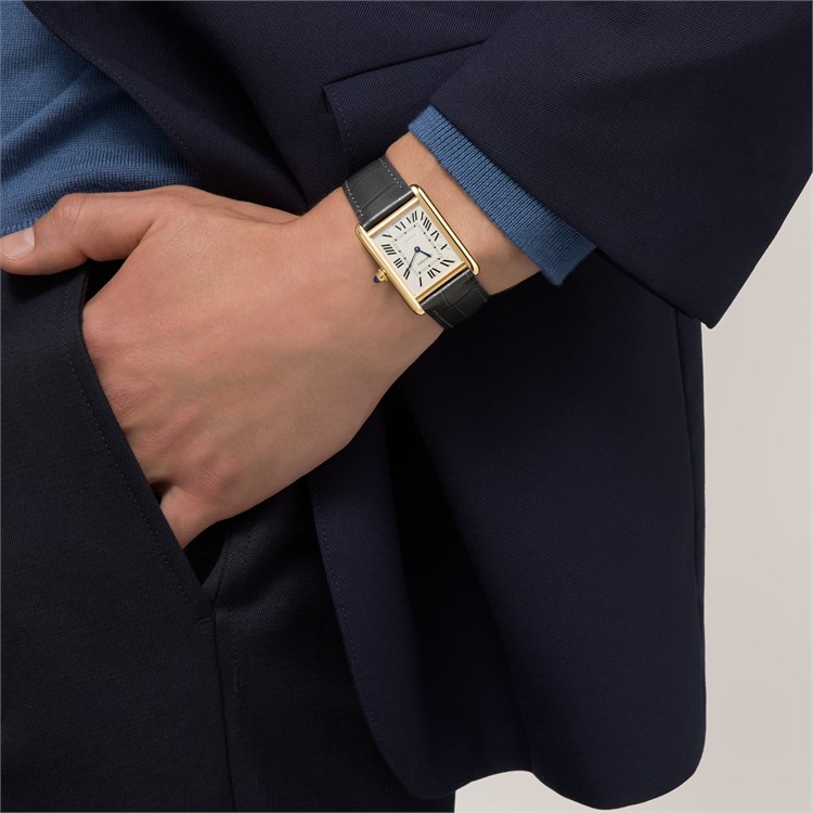 Cartier Tank Louis Cartier Large, Silver Dial, Roman Numerals_10