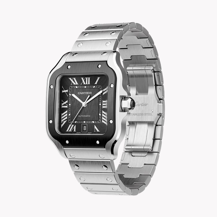 Cartier Santos de Cartier Large, Grey Dial, Roman Numerals_2