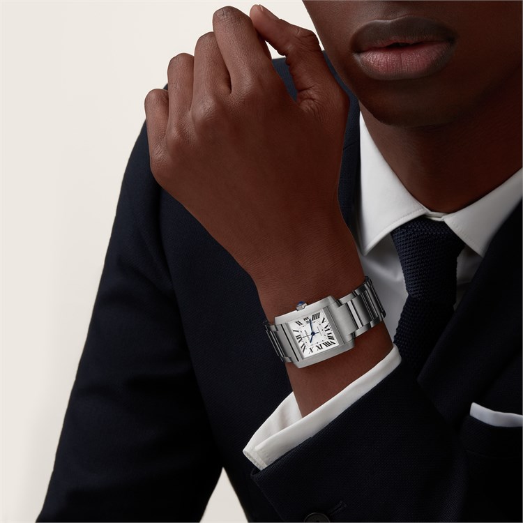 Cartier Tank Française Large, Silver Dial, Roman Numerals_7