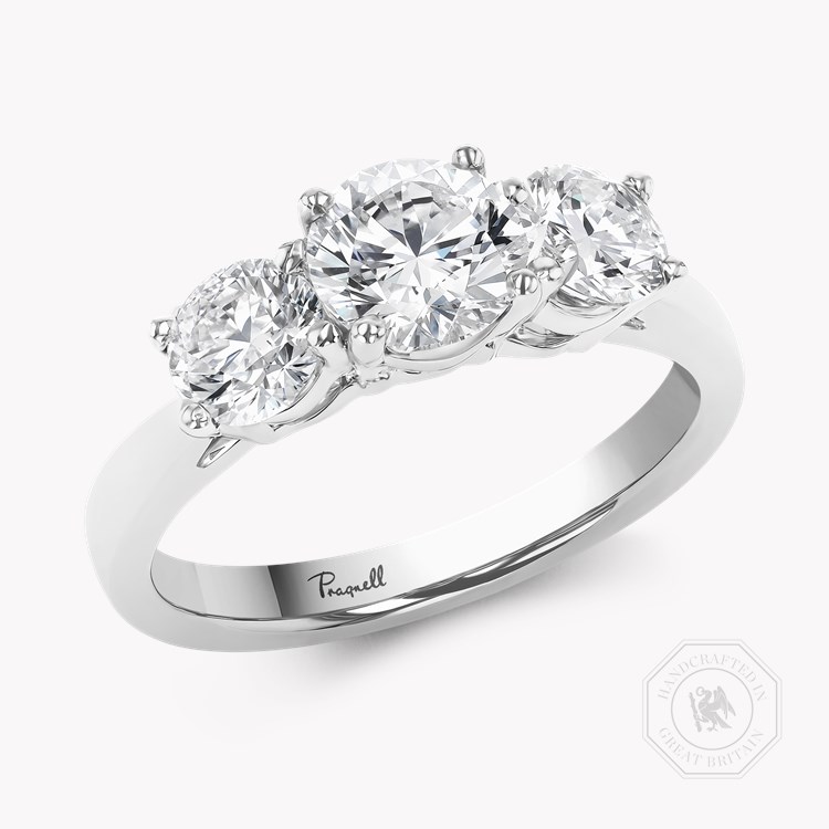 Trilogy 0.60ct Diamond Three Stone Ring Brilliant cut, Claw set_1