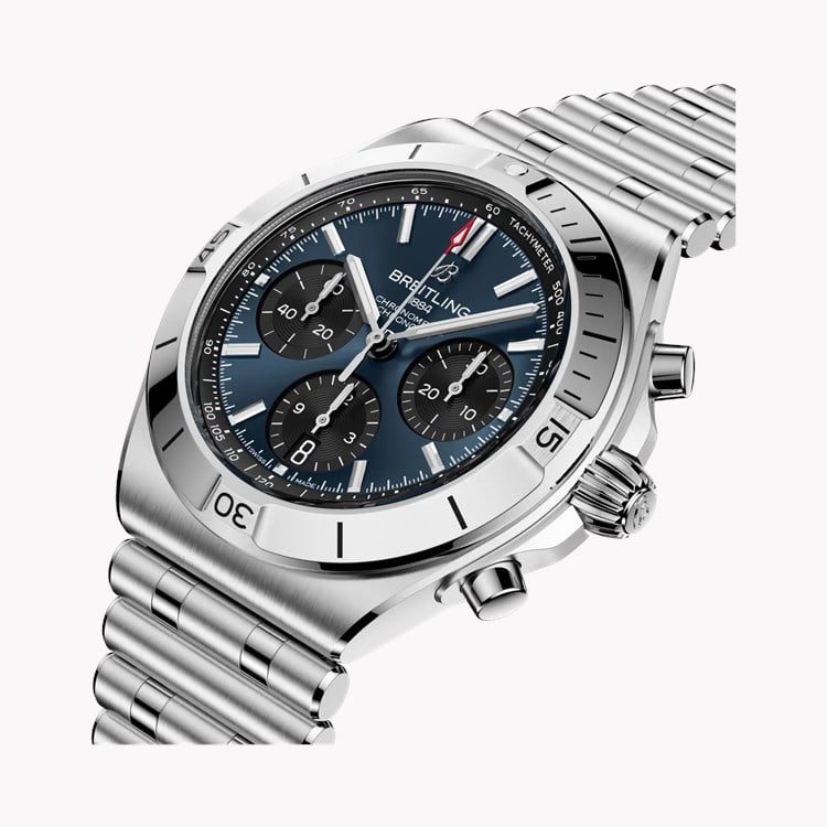 Breitling Chronomat B01 Chronograph 42 42mm, Blue Dial, Baton Numerals_2