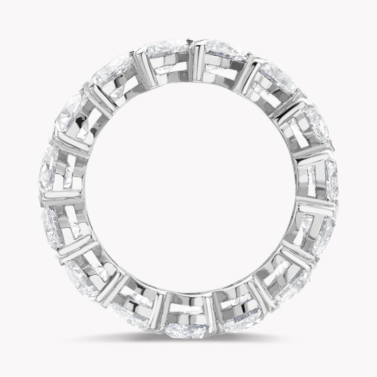 Heart Shaped Diamond Full Eternity Ring  6.90ct in Platinum Heart Cut, Claw Set_3