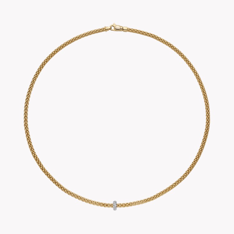 Fope Prima Flex-it Diamond Necklace Round Brilliant Cut, Pave Set_1