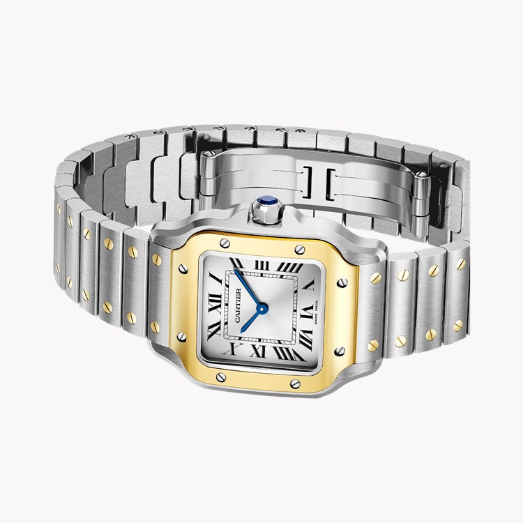 Cartier Santos de Cartier Small, Silver Dial, Roman Numerals_2