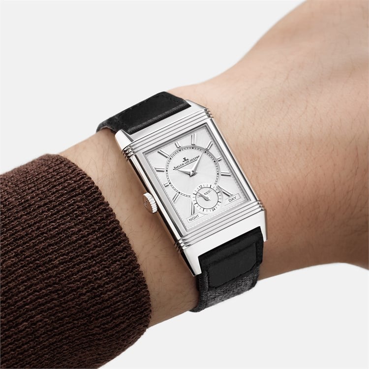 Jaeger-LeCoultre Reverso Tribute Duoface Small Seconds 28.3mm, Silver Dial, Baton Numerals_6