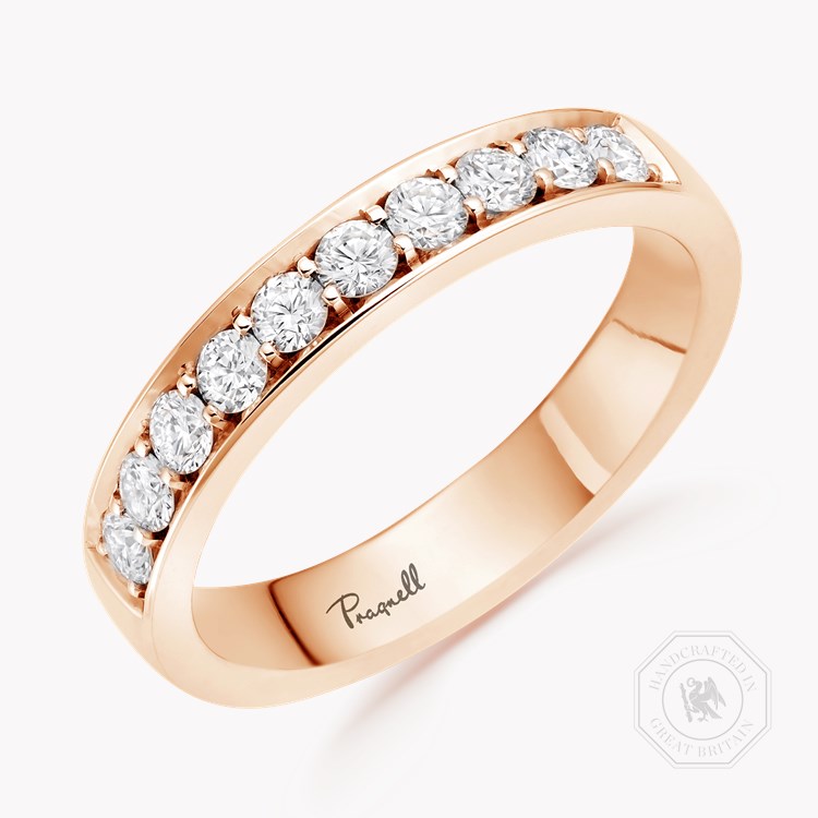 Brilliant Cut Diamond Half Eternity Ring