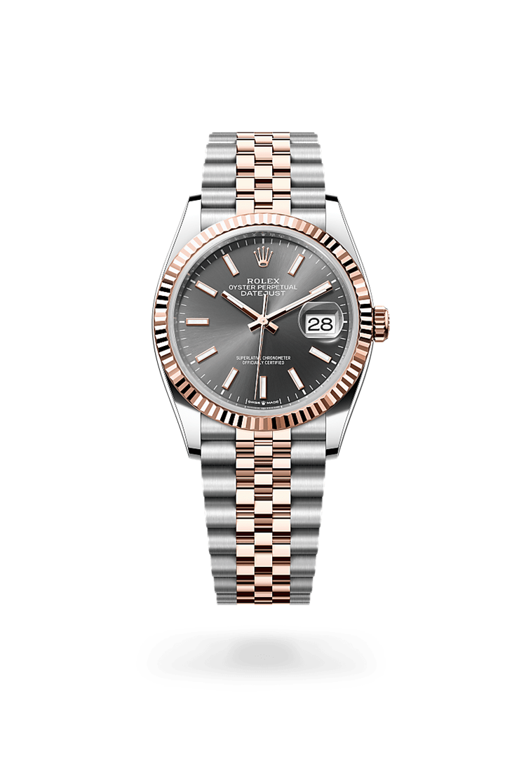 Datejust 36, Oyster, 36 mm, Oystersteel and Everose gold