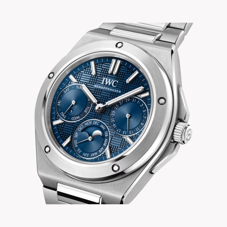 IWC Ingenieur 41.6mm, Blue Dial, Baton Numerals_3
