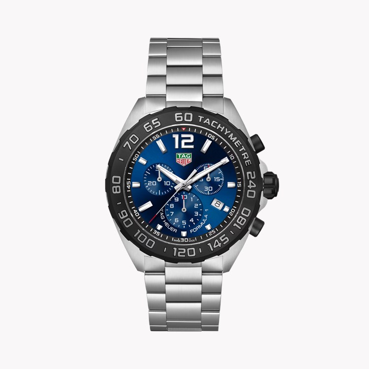 Tag Heuer Formula 1 Chronograph 43mm, Blue Dial, Arabic and Baton Numerals_1