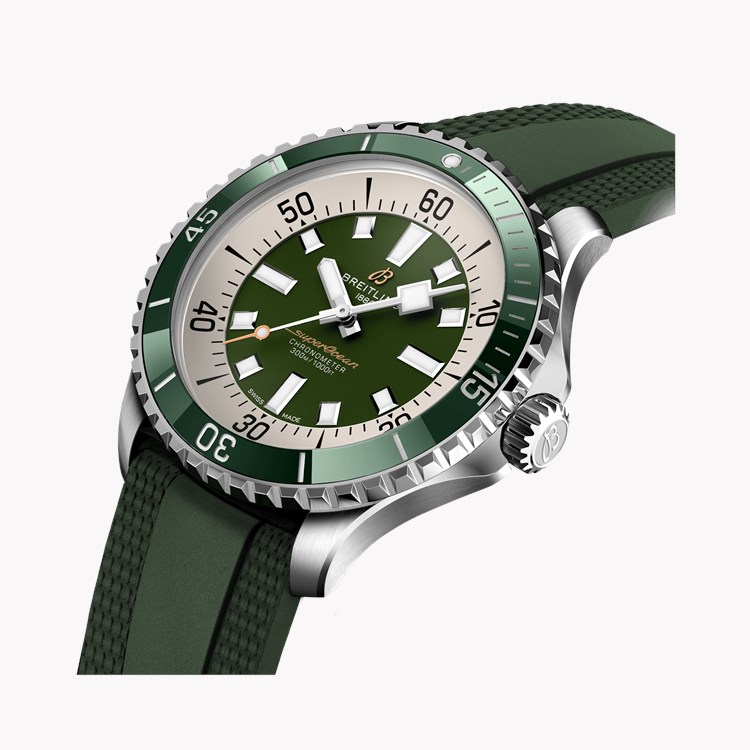 Breitling Superocean Automatic 44 44mm, Green Dial, Baton Numerals_3