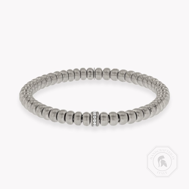 Bohemia 0.14ct Large Brushed Expandable Diamond Bangle