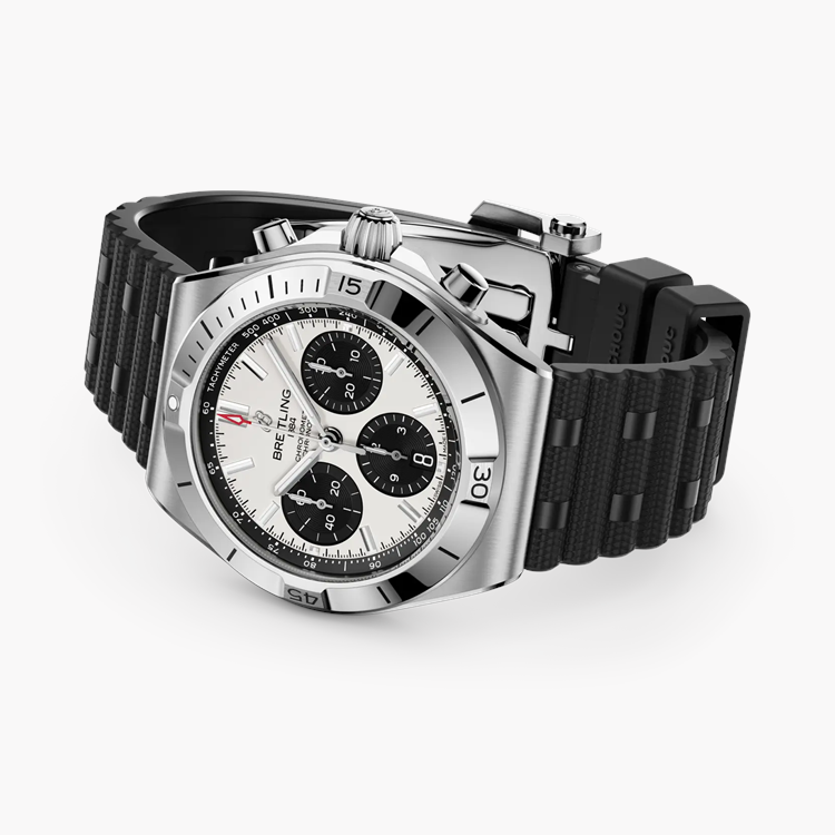 Breitling Chronomat B01 Chronograph 42 42mm, White Dial, Baton Numerals_3
