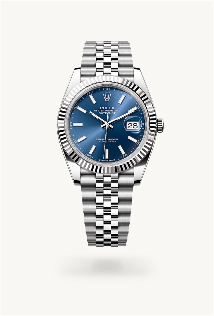 Datejust 41, Oyster, 41 mm, Oystersteel and white gold