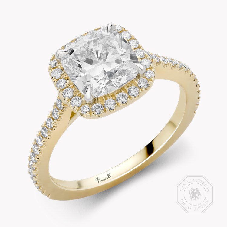 Celestial 2.01ct Cushion Cut Diamond Cluster Ring Cushion modern cut, Claw set_1