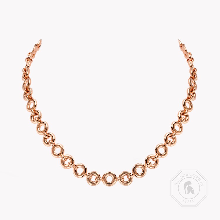RockChain Necklace with 0.09ct Diamond Clasp Grain Set_1