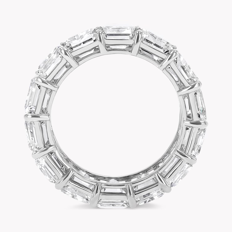Emerald Cut 14.33cts Diamond Full Eternity Ring Emerald Cut, Claw Set_3