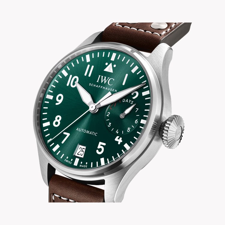 IWC Big Pilot's 46.2mm, Green Dial, Arabic Numerals_3