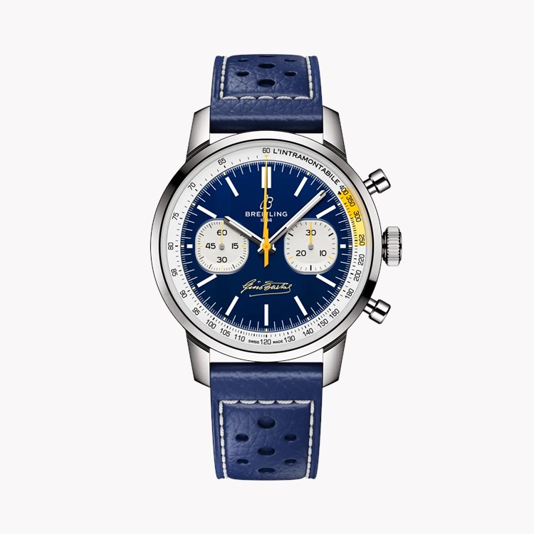 Breitling Top Time B01 41 Bartali 41mm, Blue Dial, Baton Numerals_1