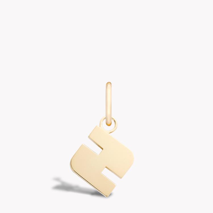 Medallion Letter Z Pendant Charm  in 18ct Yellow Gold _1
