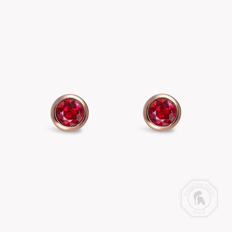 Sundance Rubover Ruby Earrings Brilliant Cut, Rubover Set_1