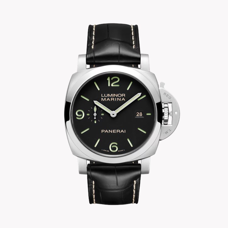 Panerai Luminor Marina 44mm, Black Dial, Arabic/Baton Numerals_1