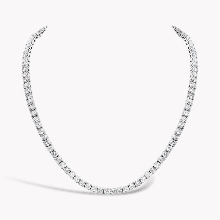 Brilliant Cut 15.50ct Diamond Line Necklace Brilliant cut, Claw set_1