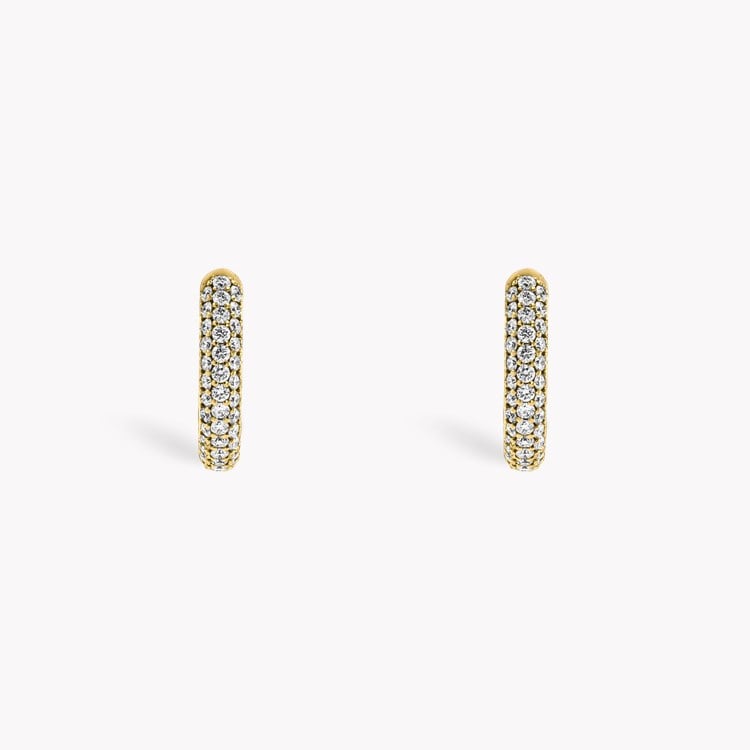 Havana 0.74ct Diamond Hoop Earrings Brilliant Cut, Pave Set_2