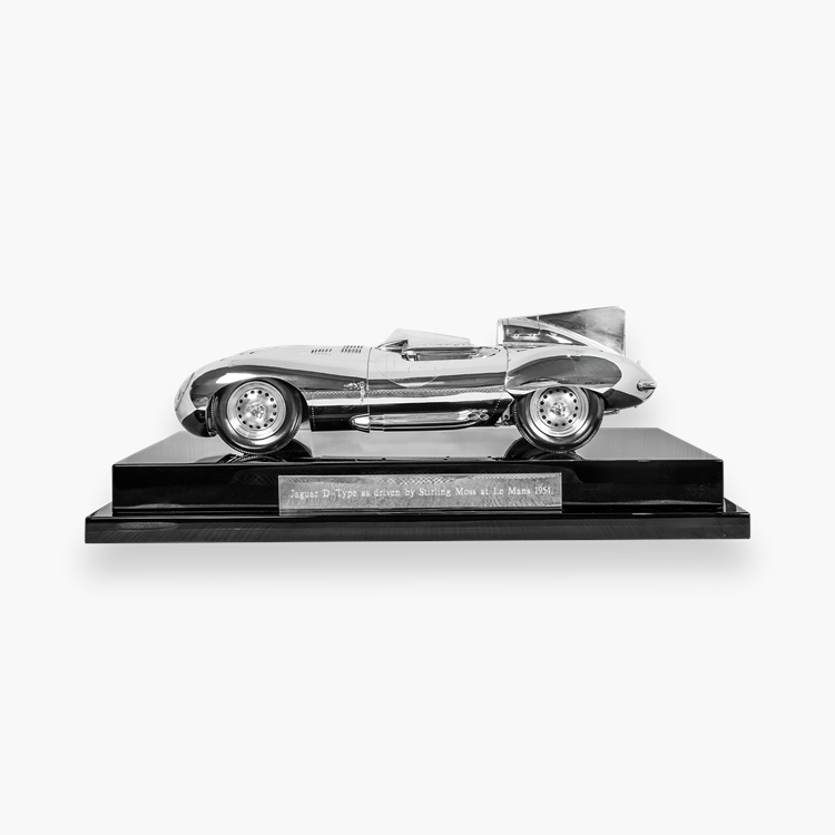 Sterling Silver D-Type Jaguar Car _2