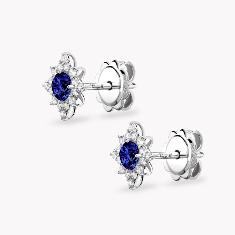 Star Struck Sapphire Stud Earrings Brilliant cut, Claw set_2
