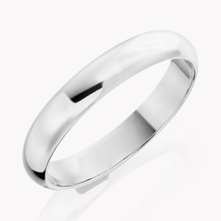 4mm D-Shape Wedding Ring