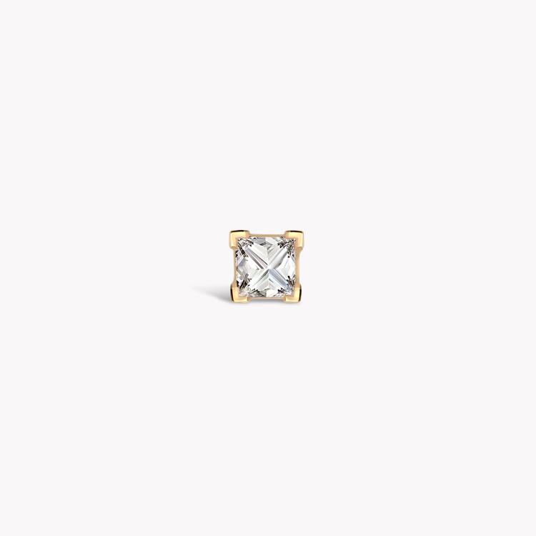 RockChic Diamond Solitaire Earring 0.40CT in Yellow Gold Princess Cut, Claw Set_1