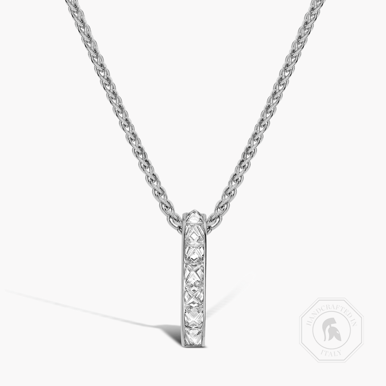 RockChic 1.17ct Diamond Classic Bar Pendant Princess Cut, Channel Set_1