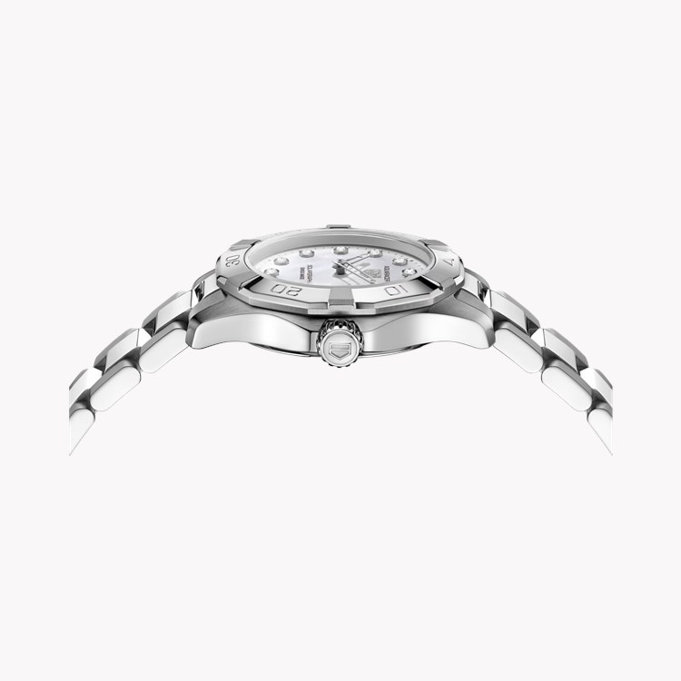 TAG Heuer Aquaracer Professional 100 28mm, Mother-of-Pearl Dial, Diamond dot Numerals_2