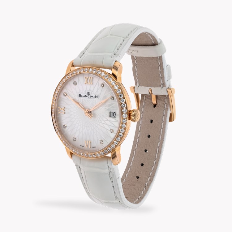 Blancpain Villeret 33.9mm, Mother of Pearl Dial, Diamond & Roman Numerals_2