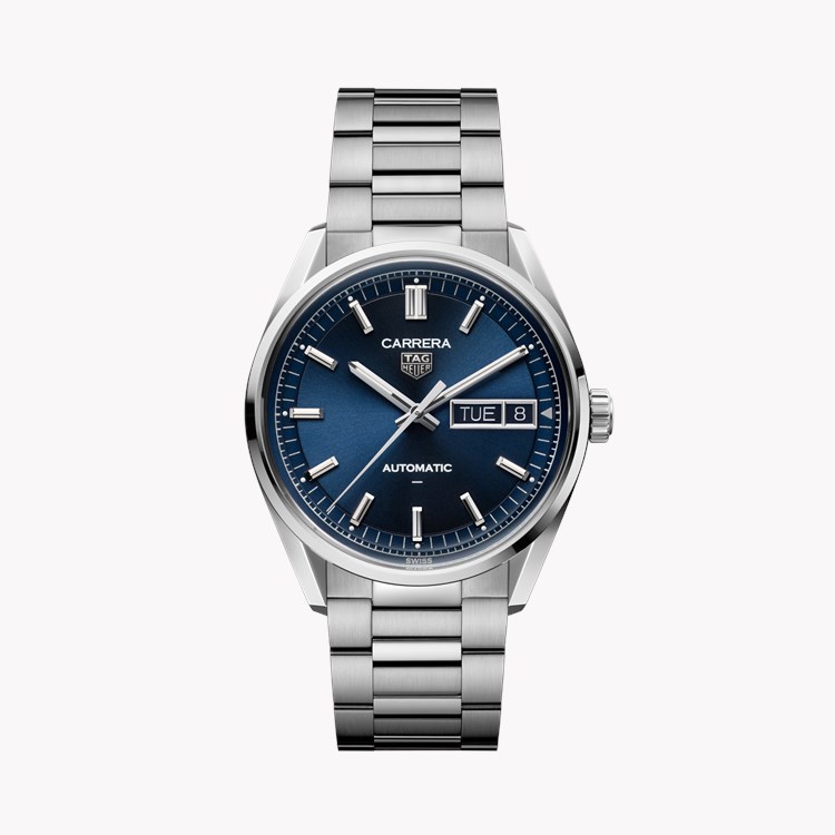 Tag Heuer Carrera Day-Date 41mm, Blue Dial, Baton Numerals_1