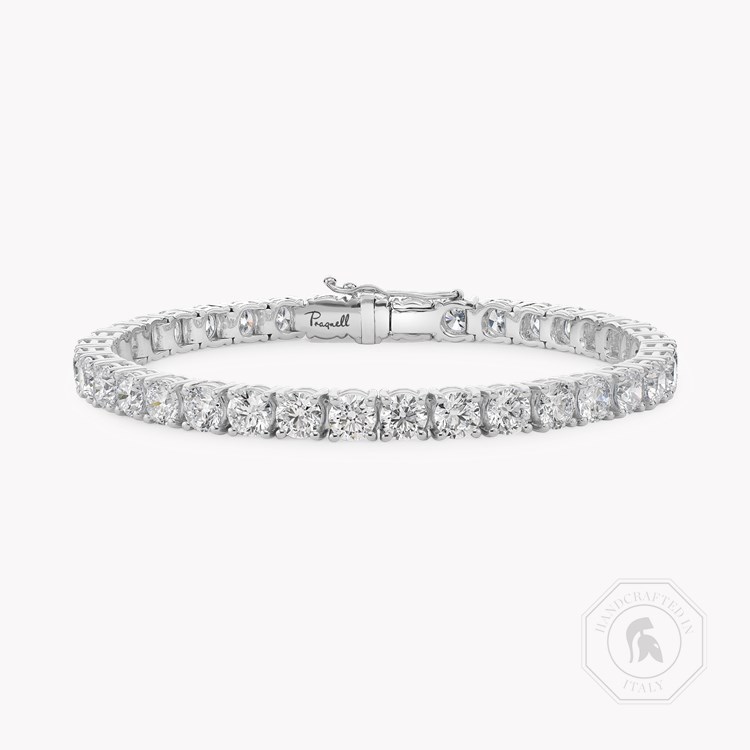 Brilliant Cut Diamond Line Bracelet Brilliant Cut, Four Claw Set_1