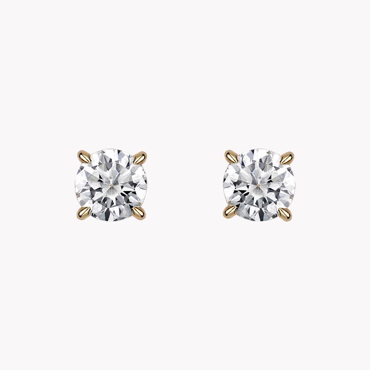 Brilliant Cut Diamond Earrings Stud Earrings with 4 Claw Setting_1