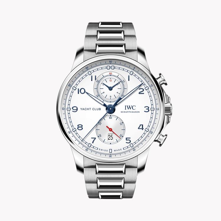 IWC Portugieser Yacht Club Chronograph 44.6mm, Silver Dial, Arabic Numerals_1