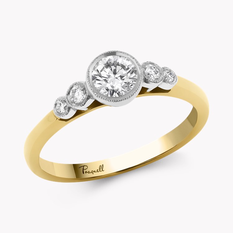 Celia 0.41ct Brilliant Cut Diamond Ring Brilliant Cut, Millegrain Set_1