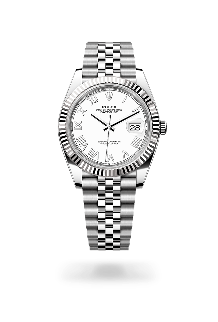 Datejust 41, Oyster, 41 mm, Oystersteel and white gold