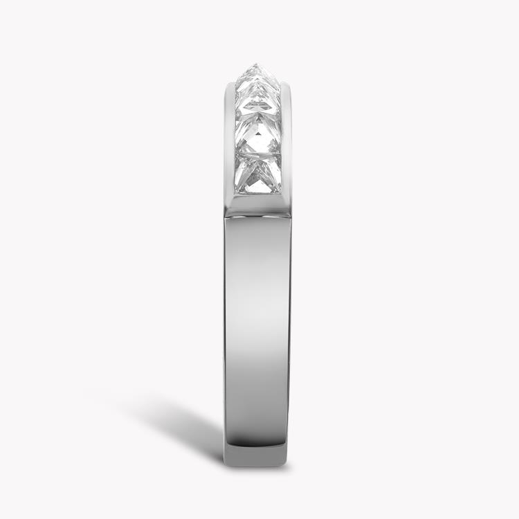 RockChic Domed 1.10ct Diamond Classic Half Eternity Ring Princess Cut, Channel Set_4