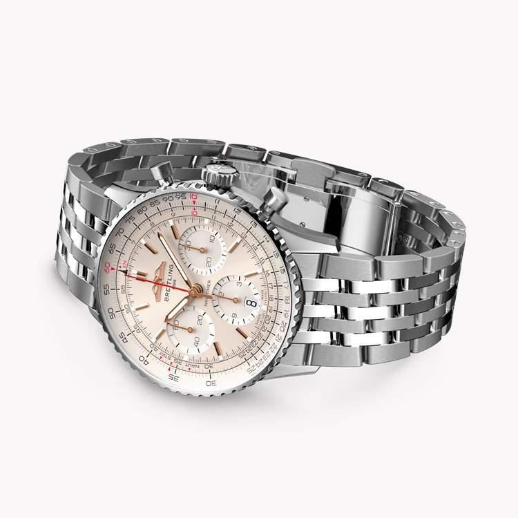 Breitling Navitimer B01 Chronograph 41 41mm, Silver Dial, Baton Numerals_4
