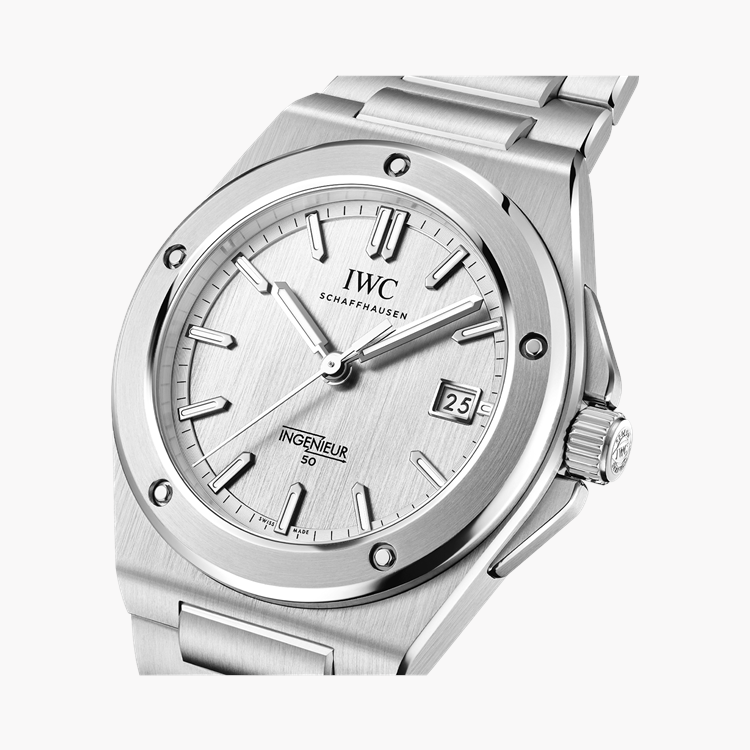 IWC Ingenieur Automatic 40 50th Anniversary 40mm, Silver Dial, Baton Numerals_3
