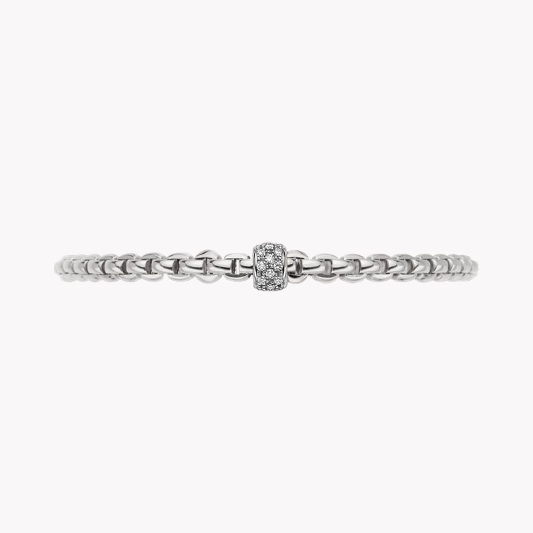 Fope Flex'it Eka 0.19ct Diamond Bracelet Brilliant Cut, Grain Set_2