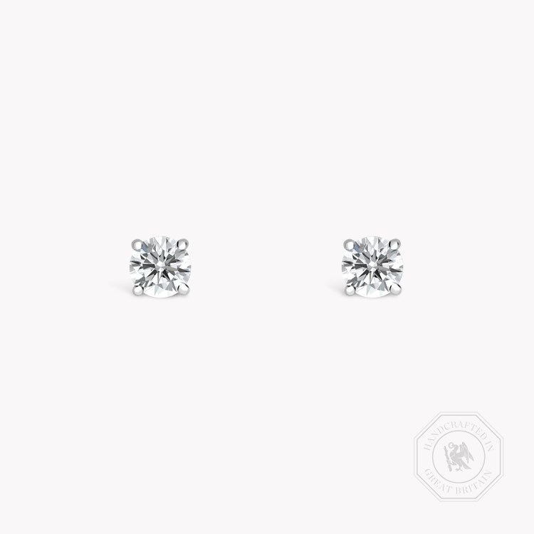 Contemporary Brilliant Cut 0.30ct Diamond Stud Earrings Brilliant cut, Claw set_1