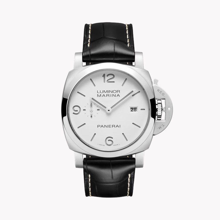Panerai Luminor Marina 44mm, White Dial, Arabic/Baton Numerals_1