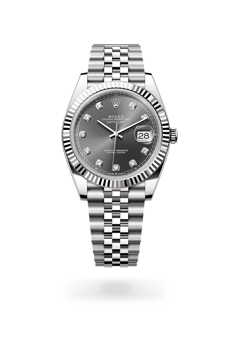 Datejust 41, Oyster, 41 mm, Oystersteel and white gold