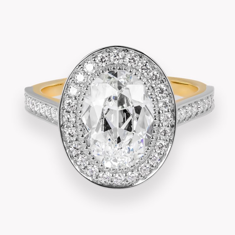 Parisienne Setting 2.32ct Diamond Cluster Ring OVAL CUT, PARISIENNE SET_2
