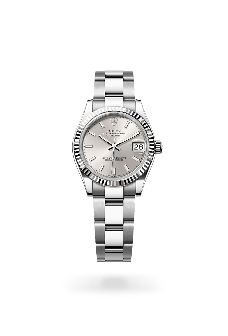 Datejust 31, Oyster, 31 mm, Oystersteel and white gold