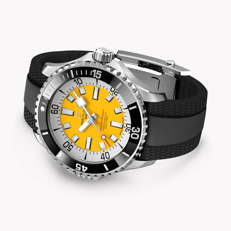 Superocean Automatic 46 46mm, Yellow Dial, Baton Numerals_3